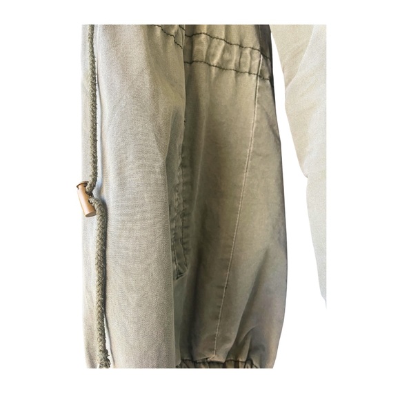 Forever 21 Green & Khaki Lightweight Utility Jacket - Size M - Picture 2 of 7